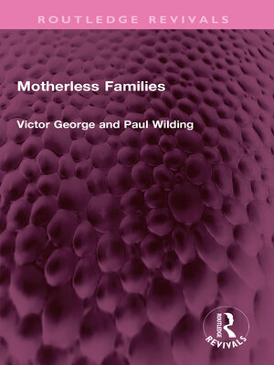 cover image of Motherless Families